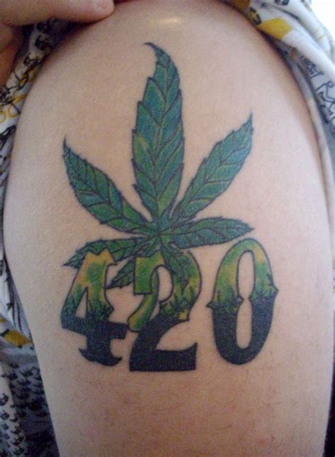 420 tattoo ideas|weed leaf tattoo stencil.